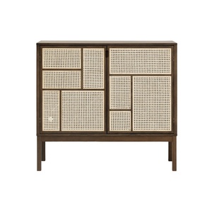 Design House Stockholm Air Beistelltisch mit Beinen, Dunkle Eiche