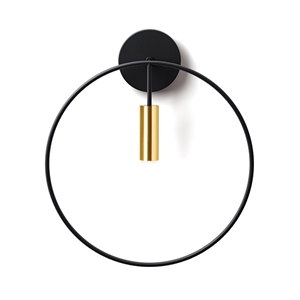 Estiluz Revolta Wandleuchte Gold & Schwarz