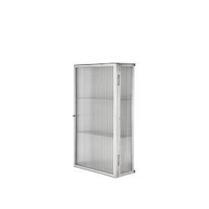 Ferm Living Haze Wandschrank Edelstahl/Riffglas