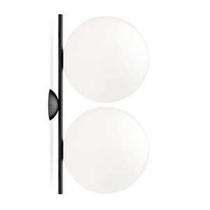Flos IC C/W2 Doppelwandleuchte Schwarz