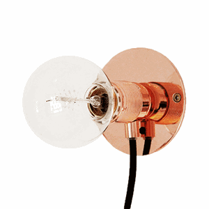 FRAMA E27 Wandlampe Kupfer Klein