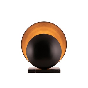 Globen Lighting Orbit Tischlampe Schwarz/ Schwarz Marmor