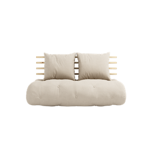 Karup Design Shin Sano Sofa mit Matratze Beige/ Klarlackiert