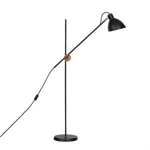 Konsthantverk KH#1 Stehlampe – Rohes Messing & Schwarz