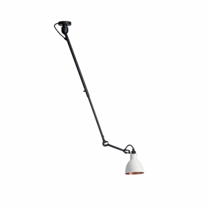 Lampe Gras N302 Loftlampe Mat Sort & Hvid/Kobber