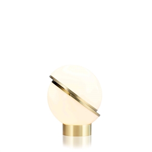 Lee Broom Mini Crescent Tischlampe Opal/Messing