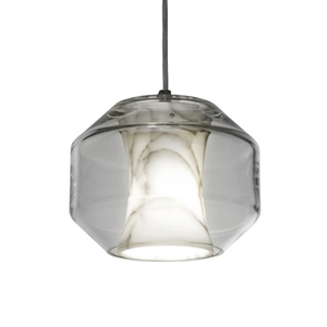 Lee Broom Chamber Light Pendel Klein Carrara-Marmor/Kristall
