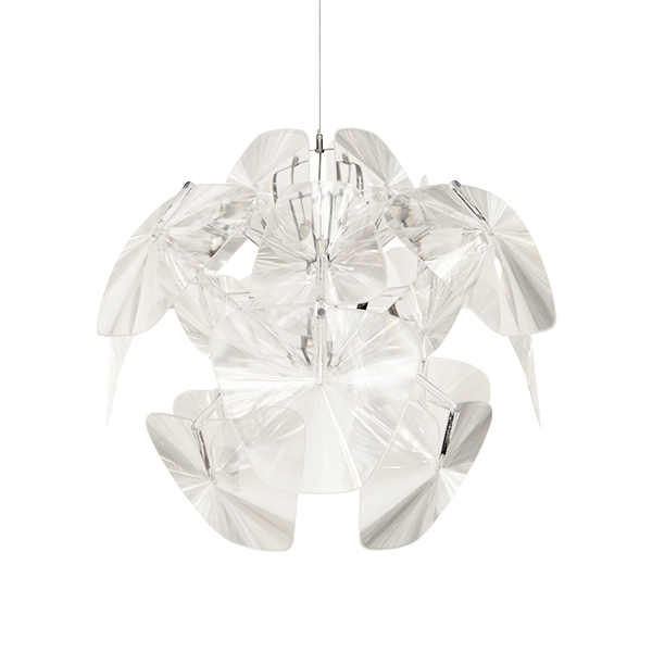 Luceplan Hope Pendelleuchte D66/12 Transparent&Stahl