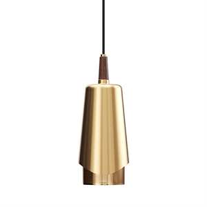 Audo Umanoff Pendel Messing/Walnuss