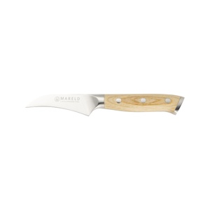 Mareld Europäisches Kräutermesser 7 cm Helles Holz