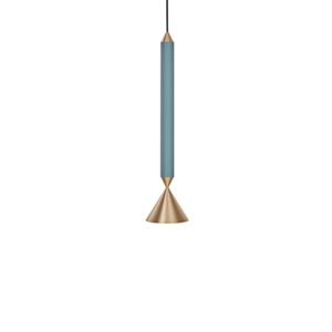 Pholc APOLLO 39 Pendelleuchte Blau/Poliertes Messing