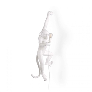 Seletti Monkey Hanging Left Wandlampe Weiß