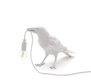 Seletti Bird Tischlampe Weiß