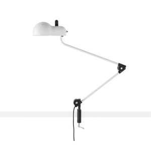 Stilnovo Topo Morsetto Tischlampe Weiß