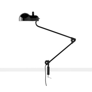 Stilnovo Topo Morsetto Tischlampe Schwarz