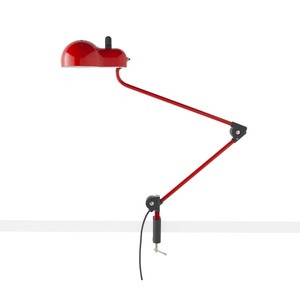 Stilnovo Topo Morsetto Tischlampe Rot