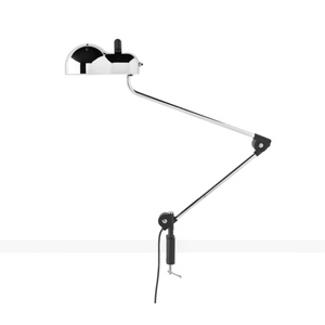 Stilnovo Topo Morsetto Tischlampe Chrom