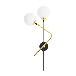 Stilnovo Galassia Wandlampe 2 Gold/ Weiß