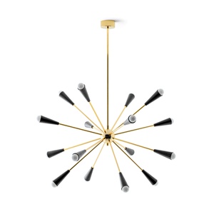 Stilnovo Sputnik Pendelleuchte 16 Gold/ Schwarz