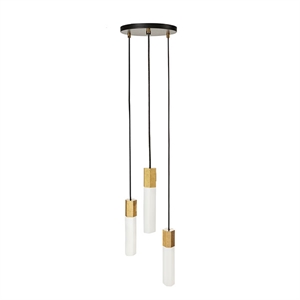 Tala Basalt Triple Pendel Messing