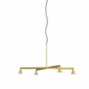Trizo 21 Austere Chandelier X 25 Messing