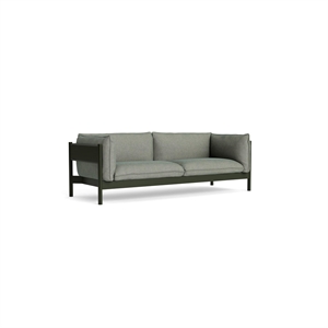HAY Arbour 3-Sitzer Sofa Flaschengrün Buche/Atlas 931