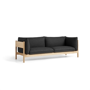 HAY Arbor 3-Sitzer Sofa Eiche/Re-Wool 198