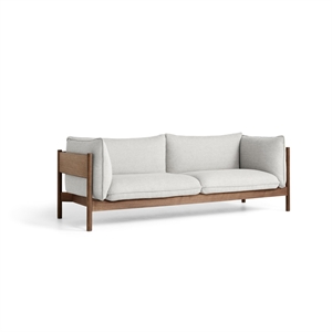 HAY Arbor 3-Sitzer-Sofa Walnuss/Hallingdal 110