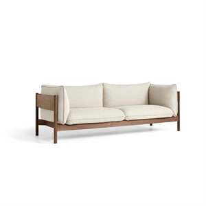 HAY Arbor 3-Sitzer-Sofa Walnuss/Hallingdal 220
