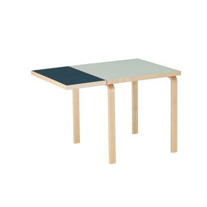 artek Aalto DL81C Esstisch mit Klapptisch, Rauchblau/Vapour