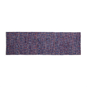 HAY Radio Teppich 60x200 Rot/ Blau