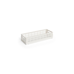 HAY Colour Crate Aufbewahrungsbox Mini Oblong Off-White