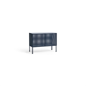HAY Perforated Cabinet Klein Steel Blue