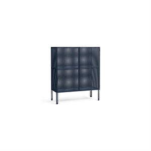 HAY Perforated Cabinet Medium Stahlblau