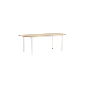 HAY Annex Länglicher Esstisch L220 , Lackierte Eiche/ Creme