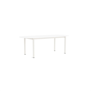 HAY Annex Oblong Esstisch L220 Weiß/Creme