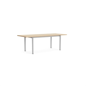 HAY Annex Overhang Esstisch L220 Lackierte Eiche/ Aluminium