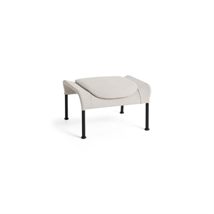 HAY O2 Ottoman Soft Hellgrau/ Schwarz
