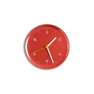 HAY Wanduhr Rot