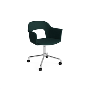 HAY Layout 264 Esszimmerstuhl mit Armlehne und Drehfunktion, Herbst 971/ Aluminium