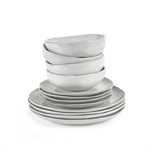 Serax La Mère Starter-Set, 12 Stück , Gebrochenes Weiß