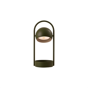 Tragbare Tischlampe Frandsen Ball, Olivgrün