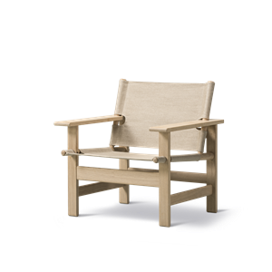 Fredericia Furniture The Canvas Chair Eiche geseift/Canvas Natur