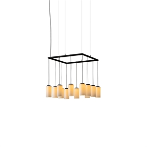 Santa & Cole Cirio Cuadrada Pendelleuchte Weiß/Porzellan