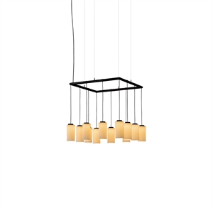 Santa & Cole Cirio Cuadrada Pendelleuchte Weiß Pana/Porzellan