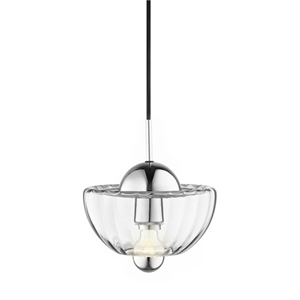 Design By Us Lotus Pendelleuchte Klar/ Chrom