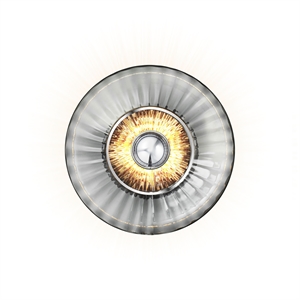 Design by Us New Wave Optic Wandleuchte Rauch