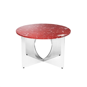 Design By Us This Is Art Couchtisch Chrom/ Bordeaux
