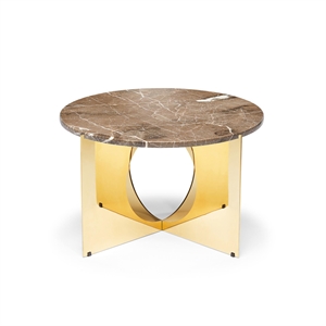 Design By Us This Is Art Couchtisch Gold/ Grau Marmor