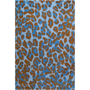 Decotique Leoparden-Teppich 250x350 cm Blau